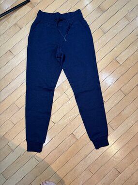 Lululemon Navy Blue Thicker Style Sweat Pant Joggers Sweatpants Size 2